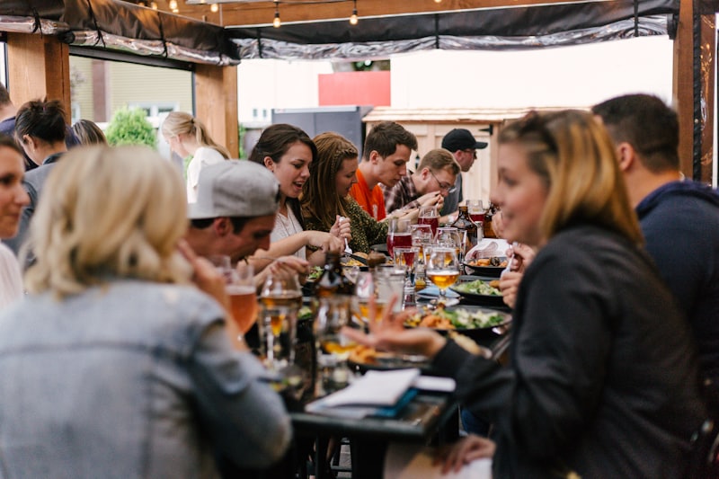 The full Orlo dining room during a busy service